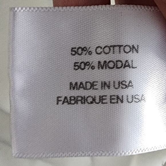 Pam & Gela Hi-Low Lace Long Sleeve Sweatshirt White XS - Picture 7 of 10